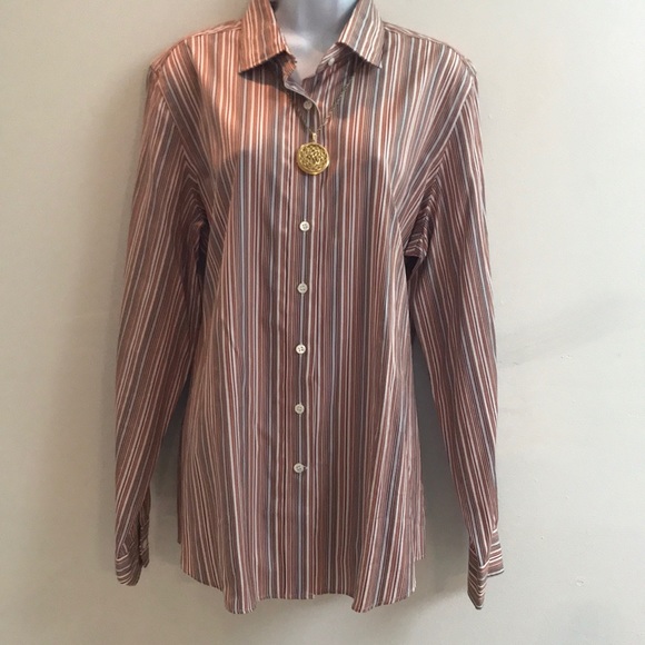 Faconnable Tops - Faconnable striped blouse.